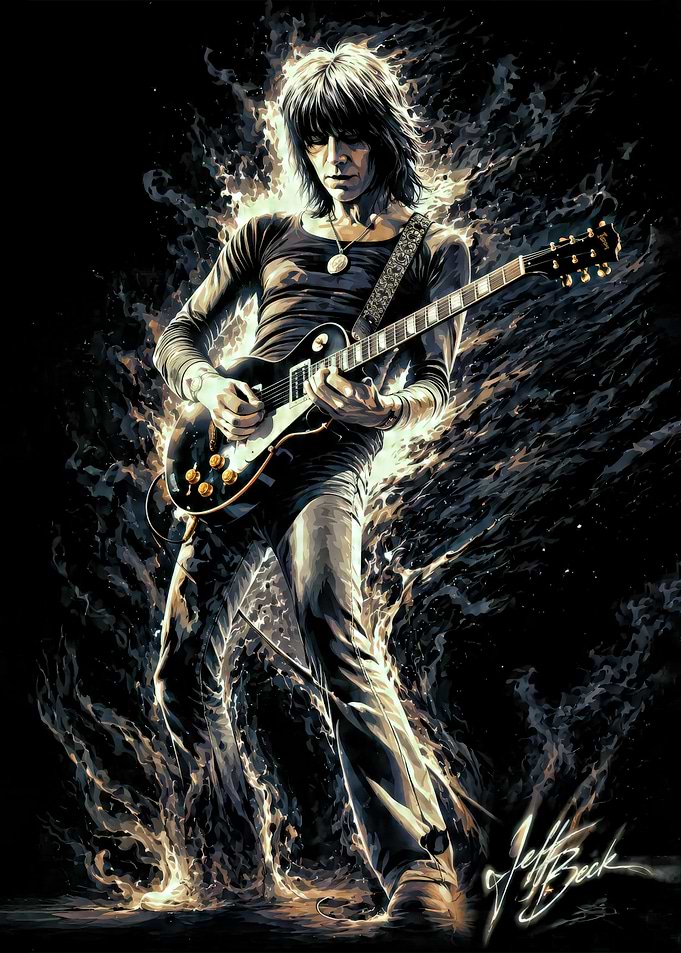 Jeff Beck Playing Guitar