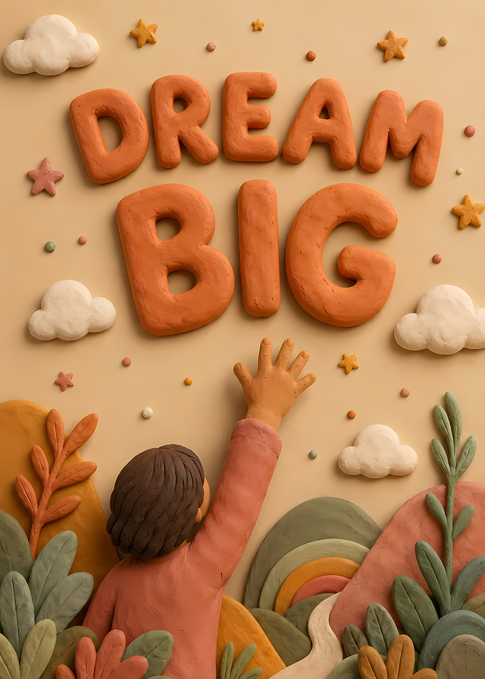 Dream Big Clay Art