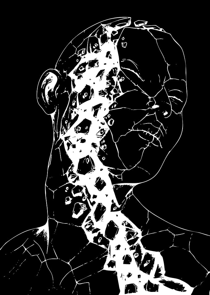 Shattered Human Head