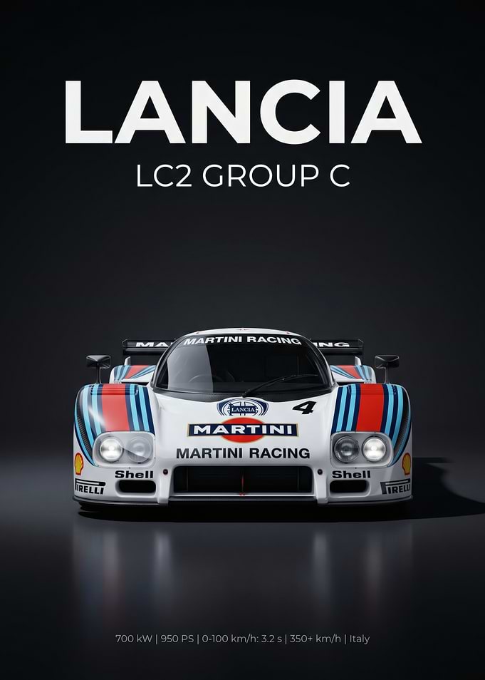 Lancia LC2 Group C Martini Racing Car