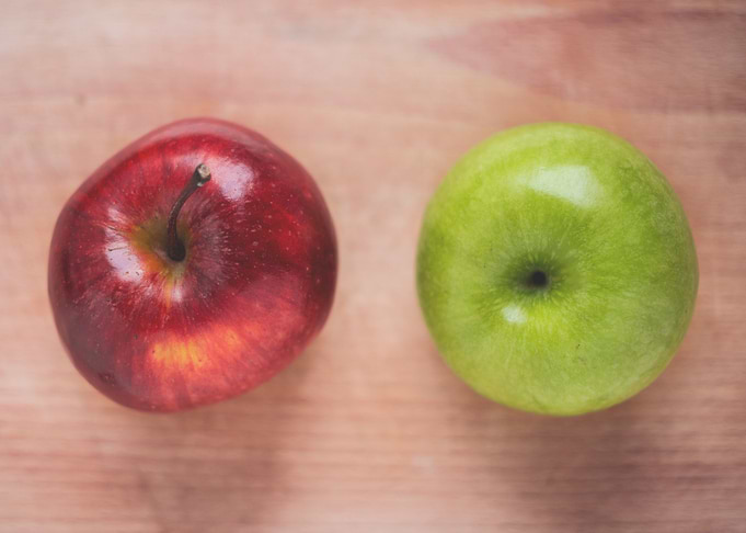 Red and Green Apples