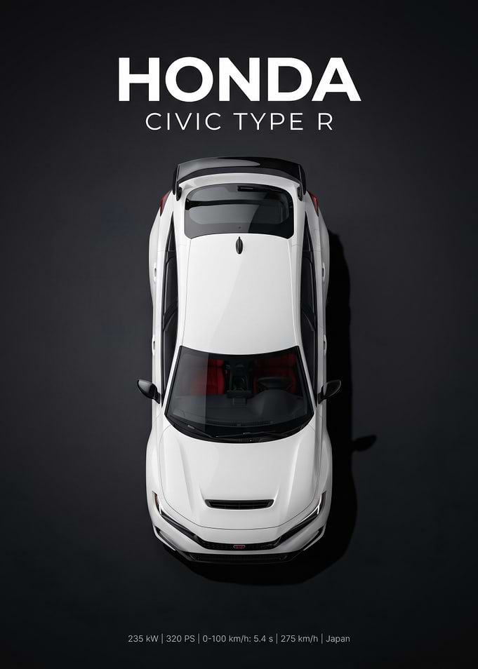 Honda Civic Type R Top View