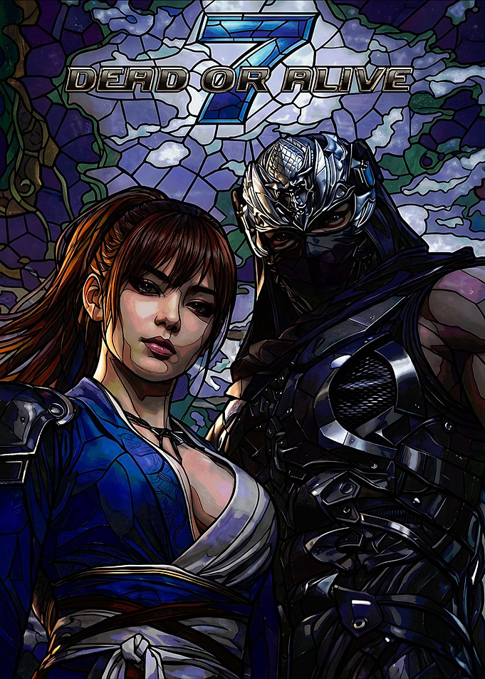 Dead or Alive 7 Stained Glass Art