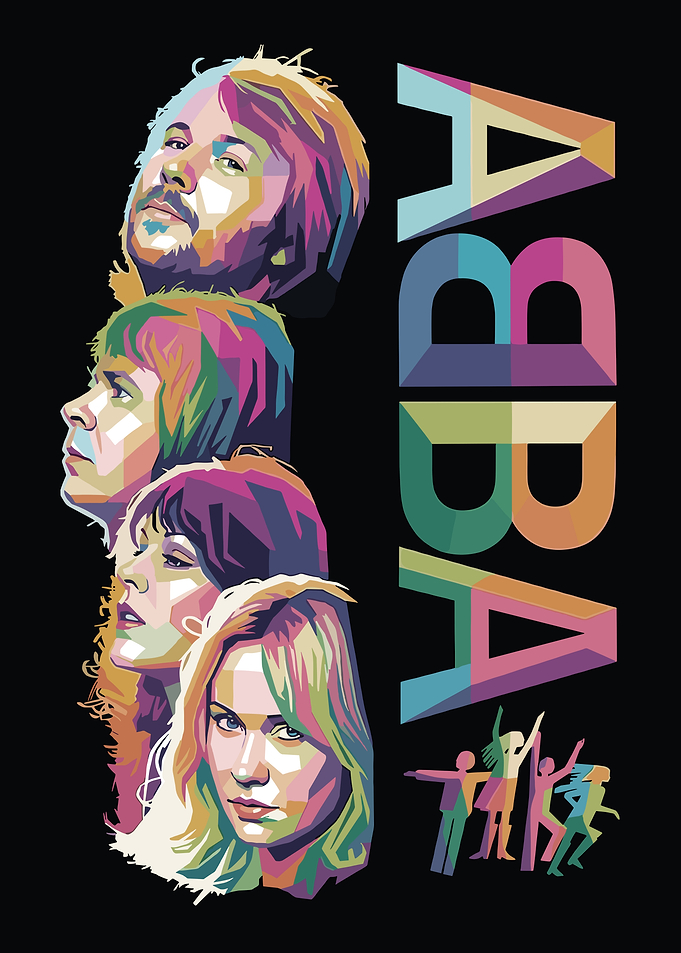 ABBA Pop Art Portrait