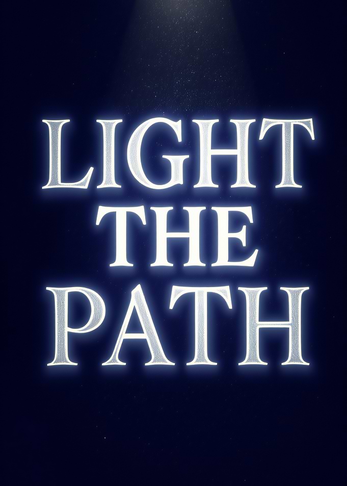 Light The Path Text Art Motivational Quote
