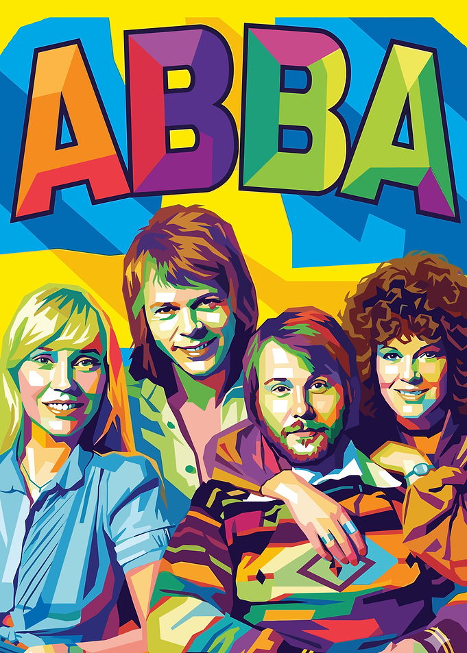 ABBA Pop Art Portrait