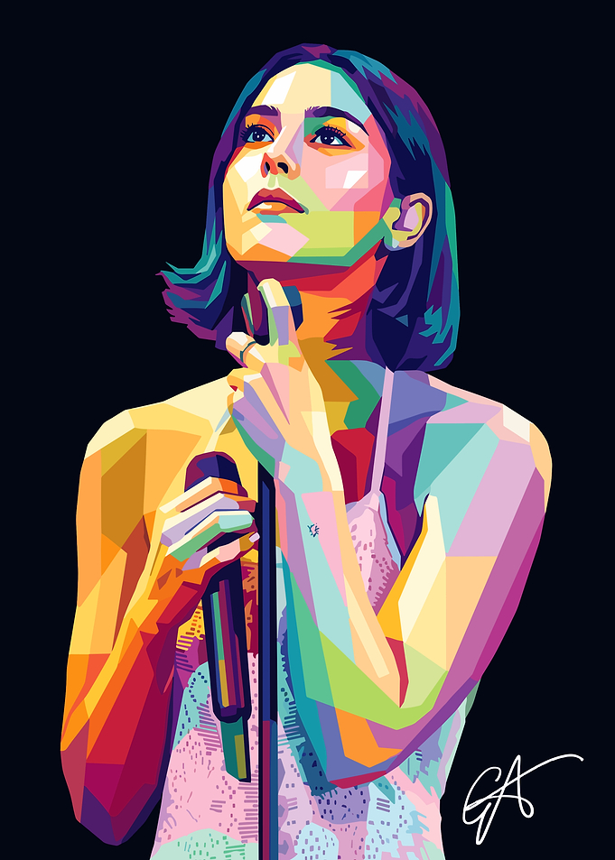 Colorful Portrait of a Gracie Abrams