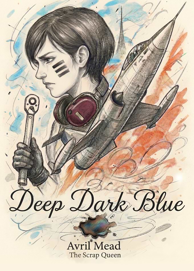Deep Dark Blue - The Scrap Queen