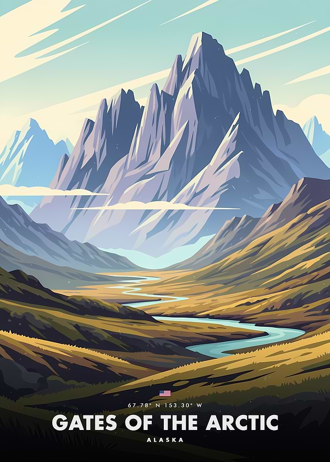 Gates of the Arctic National Park Poster