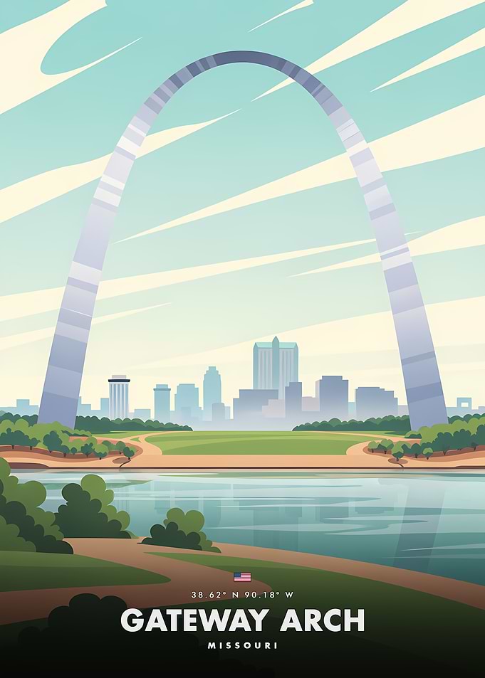 Gateway Arch, St. Louis Poster