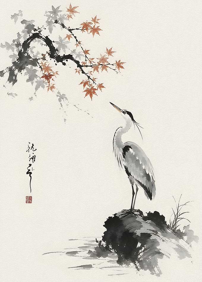 Heron and Maple Branch