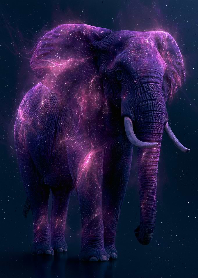 Cosmic Elephant in Nebula