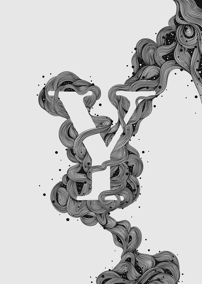 Abstract Letter Y Design