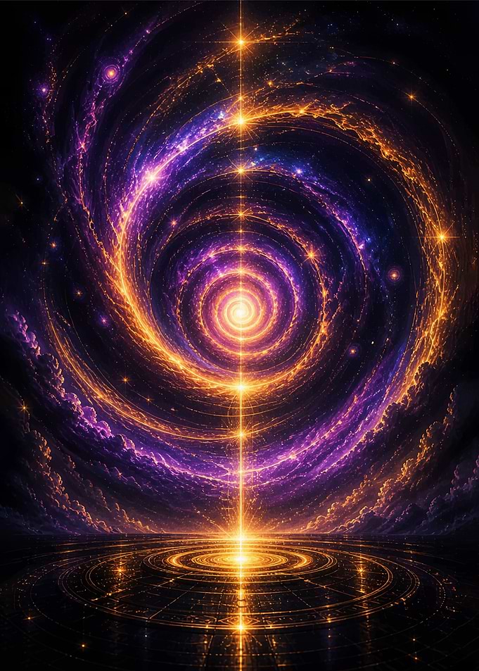Cosmic Spiral Galaxy