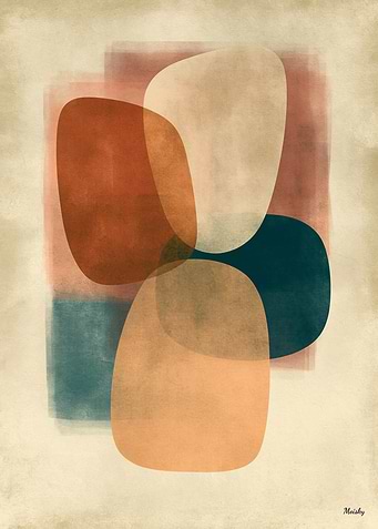 Wabi-Sabi Stone Field No. 04 – Harmony Abstract Wall Art