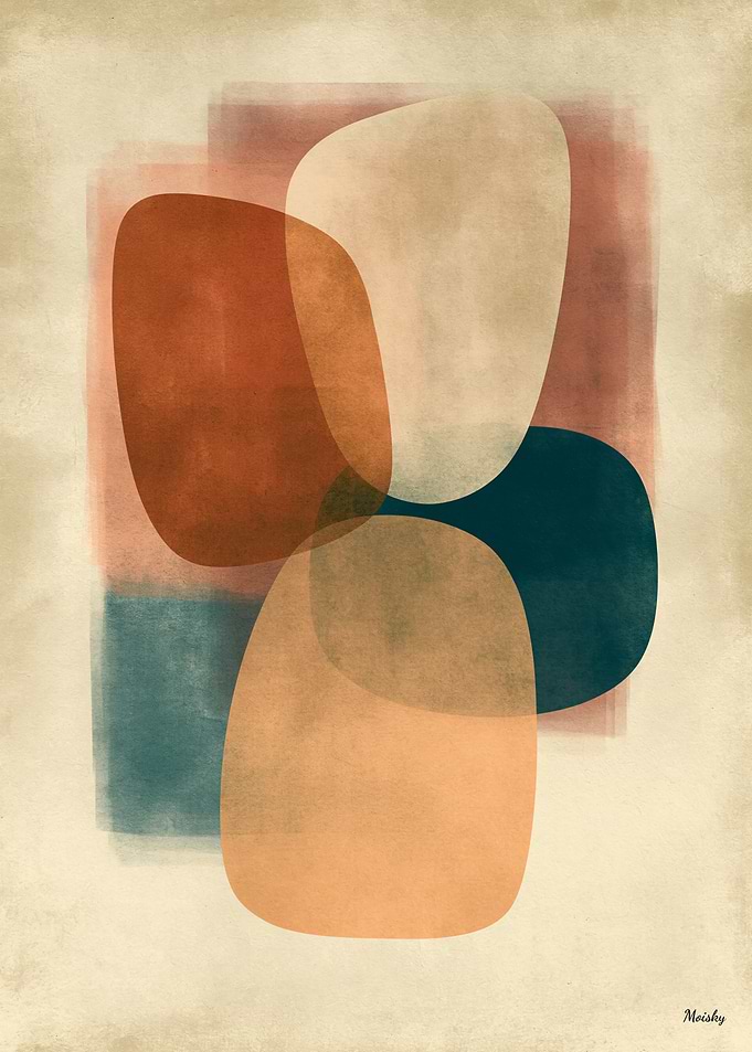 Wabi-Sabi Stone Field No. 04 – Harmony Abstract Wall Art