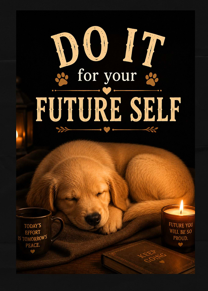 Puppy and inspirational quotes