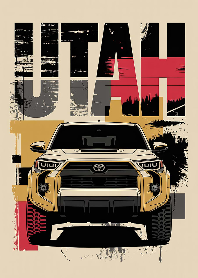 Yellow Off-road SUV Utah State