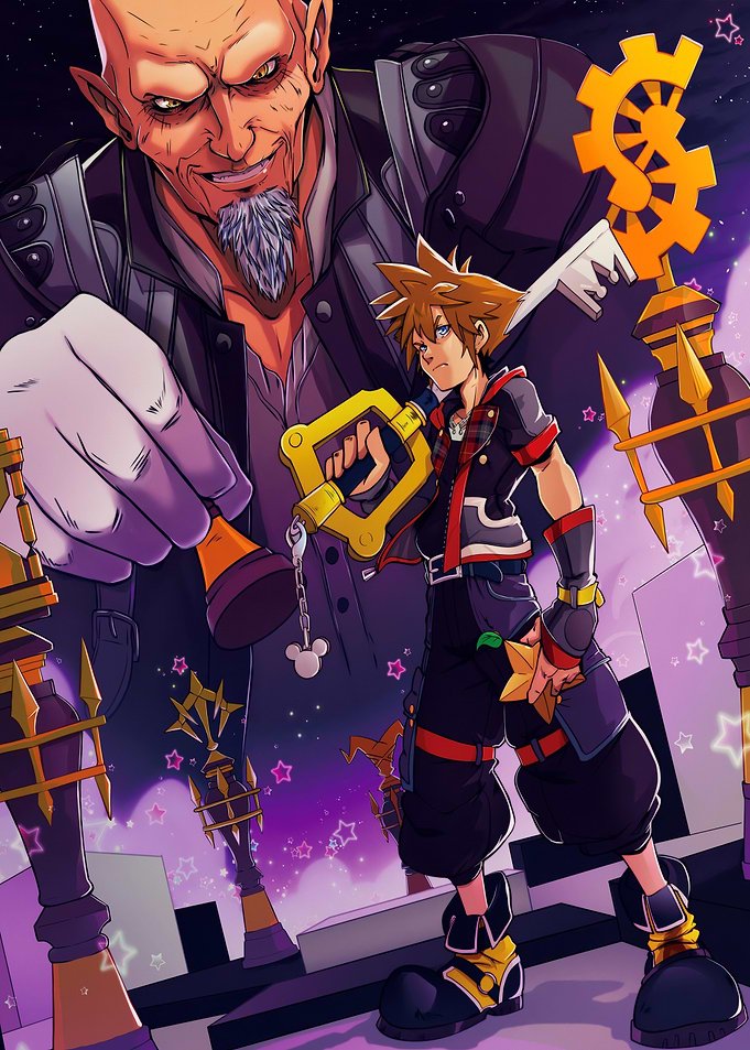 Kingdom Hearts Sora and Master Xehanort