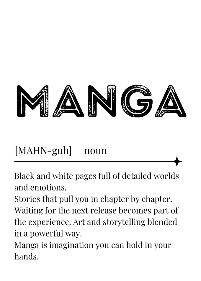 Manga Definition Poster