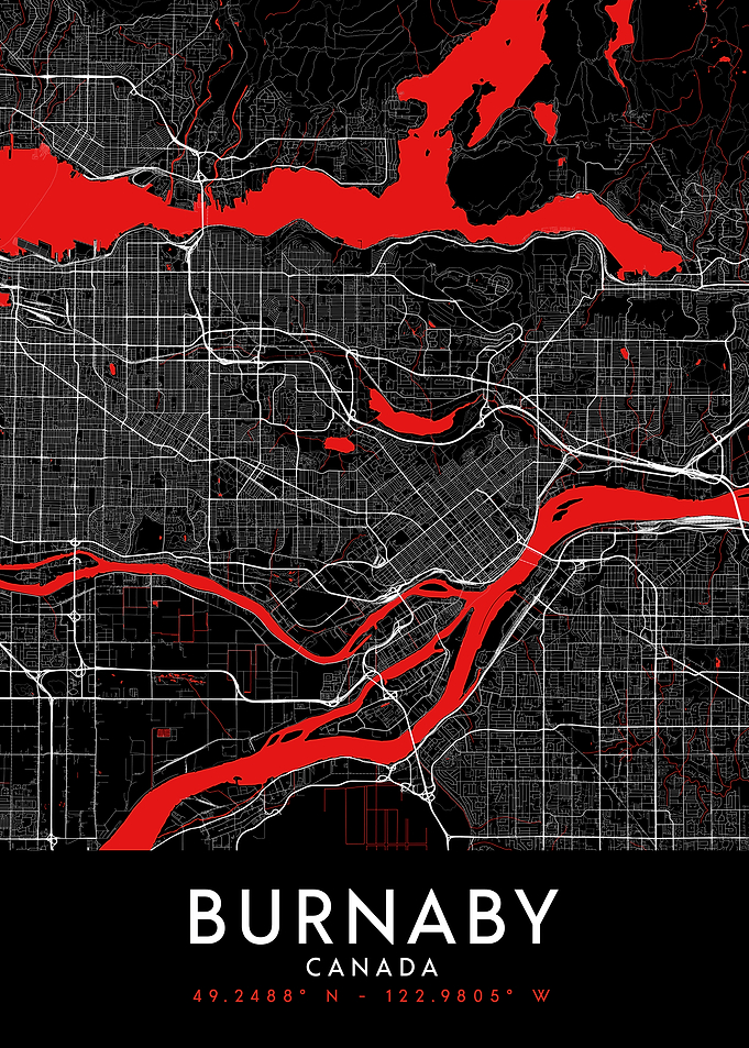 Burnaby Dark Map