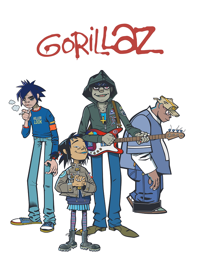 Gorillaz Band Poses