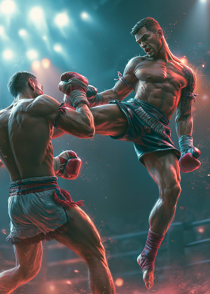 Muay Thai Fighters in Action