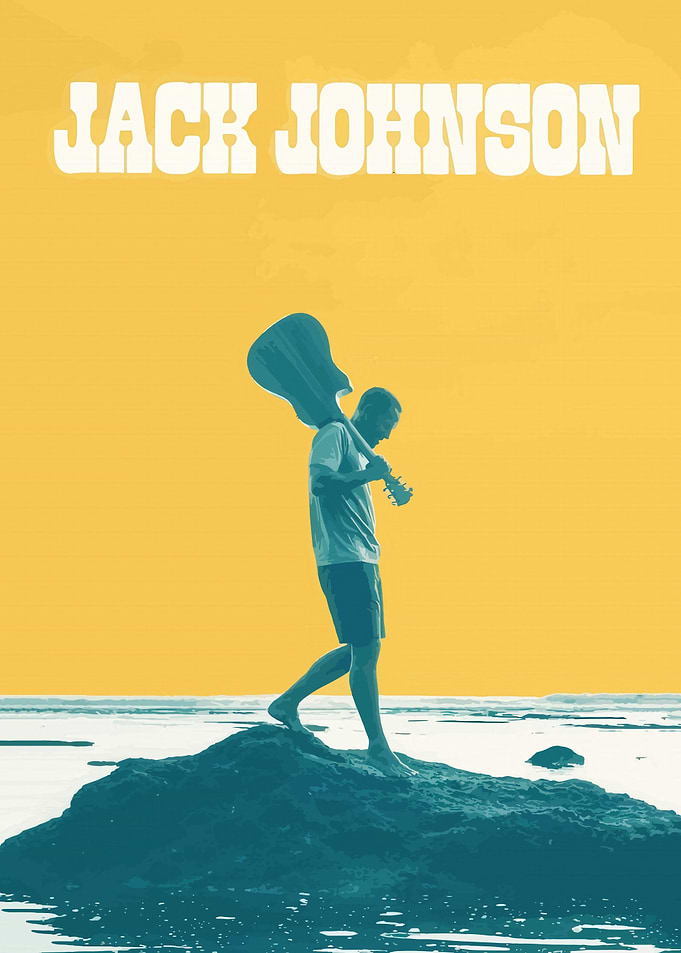 Jack Johnson on a Rock