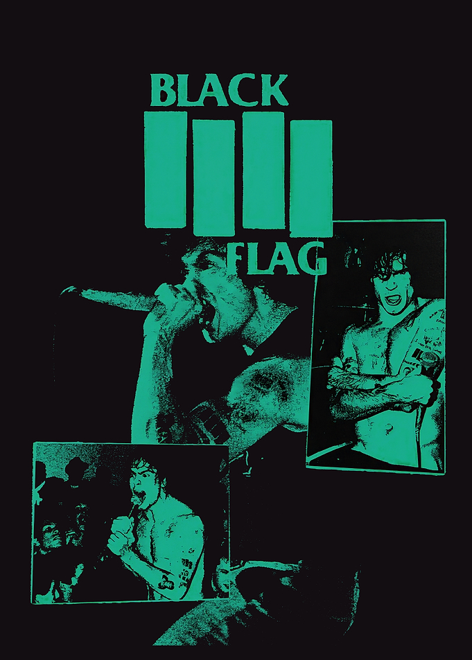 Black Flag Band Collage
