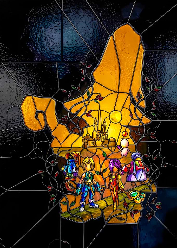 Final Fantasy IX Stained Glass Art