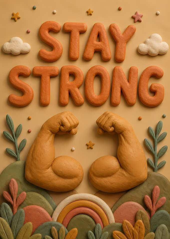 Stay Strong Clay Art