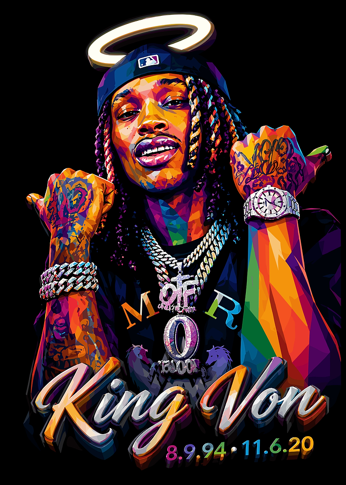 King Von Pop Art Portrait
