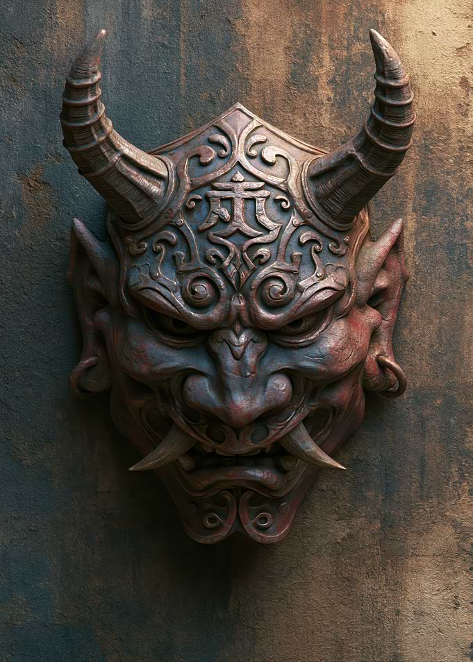 Japanese Oni Mask