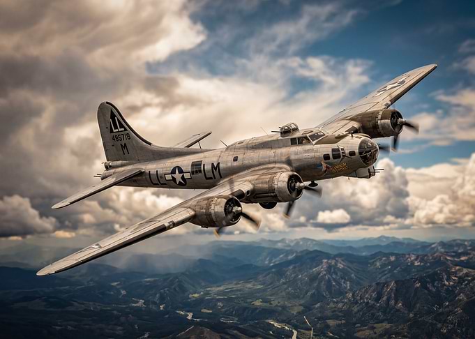 B-17 Flying Fortress in Flight