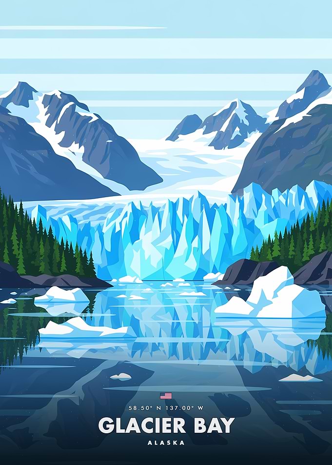 Glacier Bay Alaska Landscape