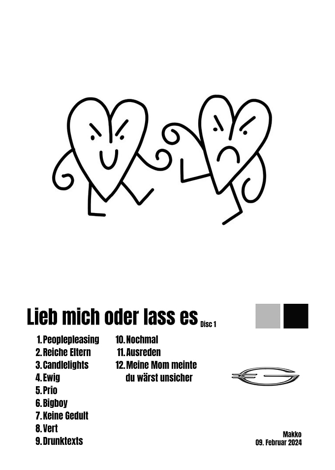 Lieb mich oder lass es | makko | Album Poster