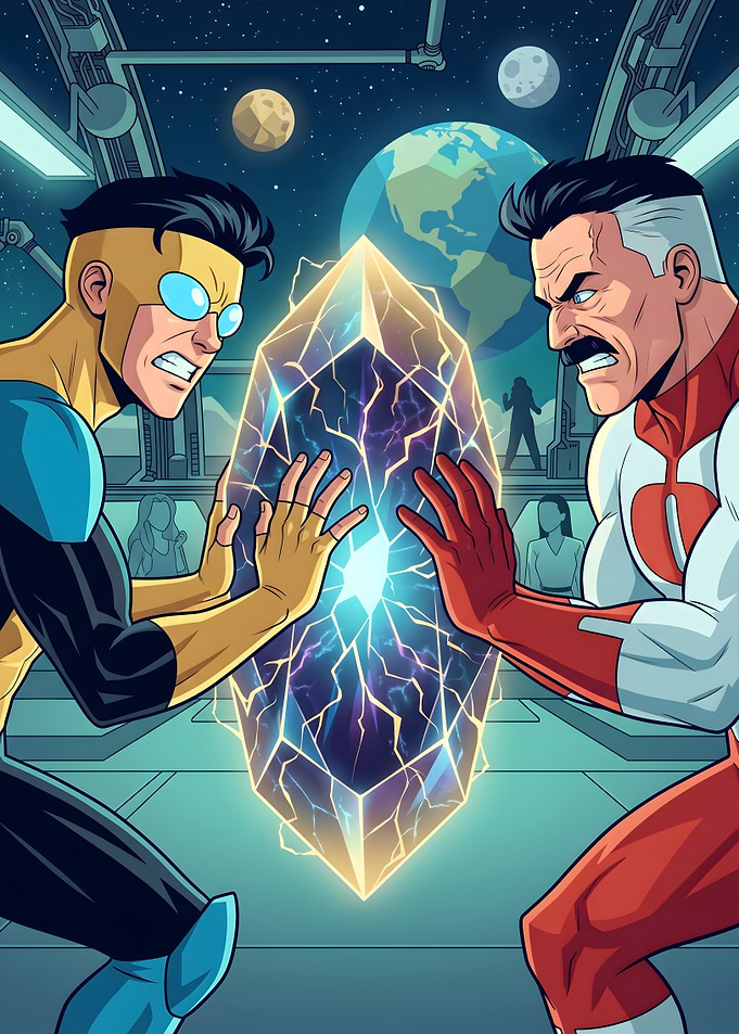 Invincible and Omni-Man Comic