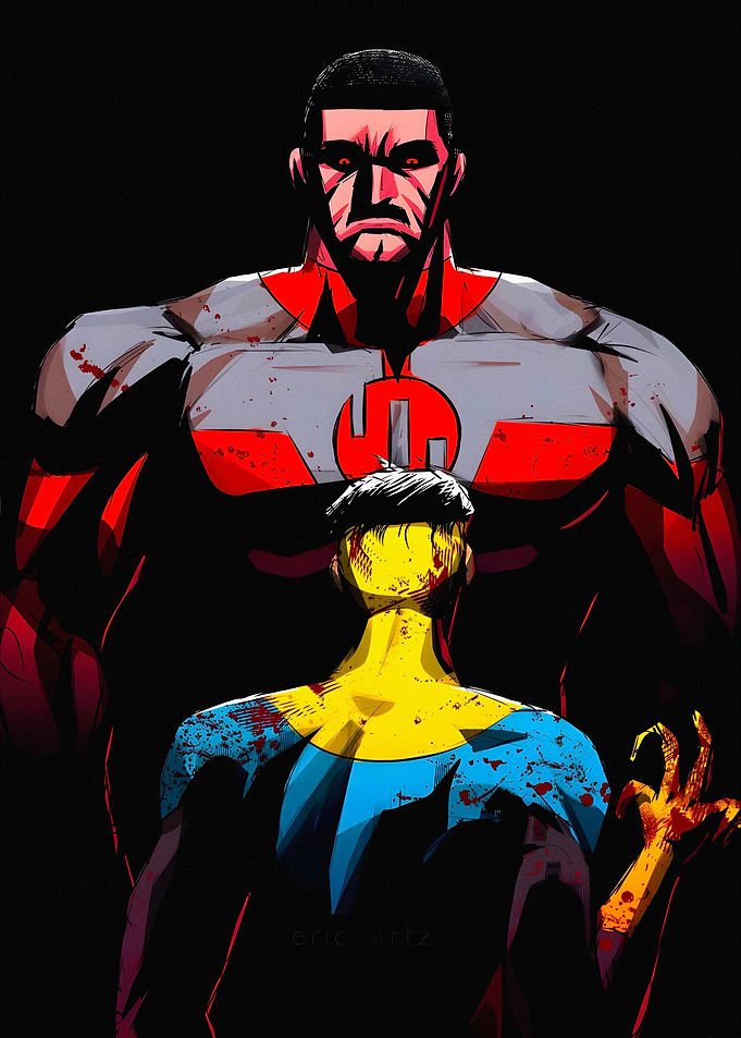 Omni-Man vs. Invincible Confrontation