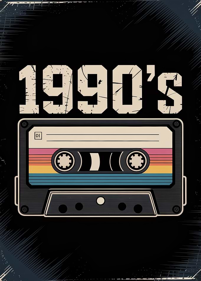 1990's Cassette Tape Retro
