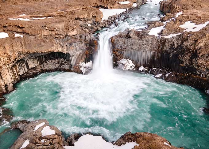 Aldeyjarfoss Waterfall in Iceland