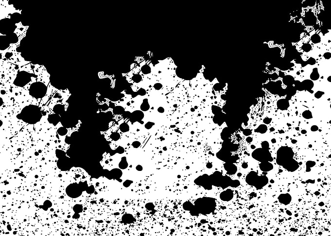 Black Ink Splatter Abstract Background