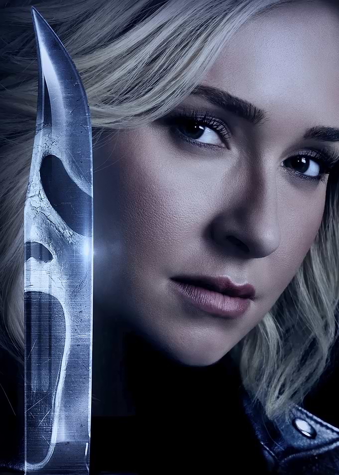 Scream Movie Poster with Knife