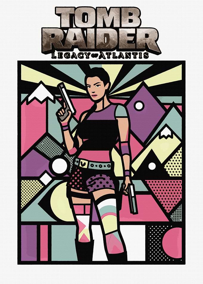 Lara Croft Tomb Raider Pop Art