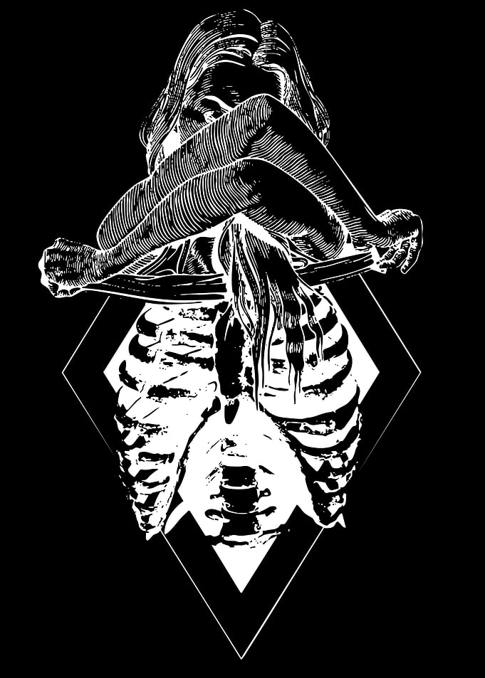 Gothic Skeleton and Figure Art