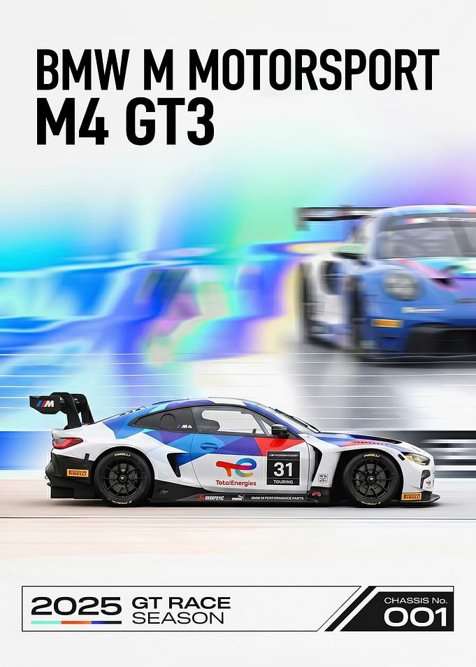 art race BMW M Motorsport M4 GT3 Race Car