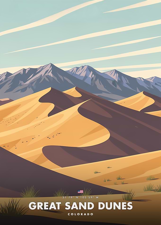 Great Sand Dunes National Park Poster