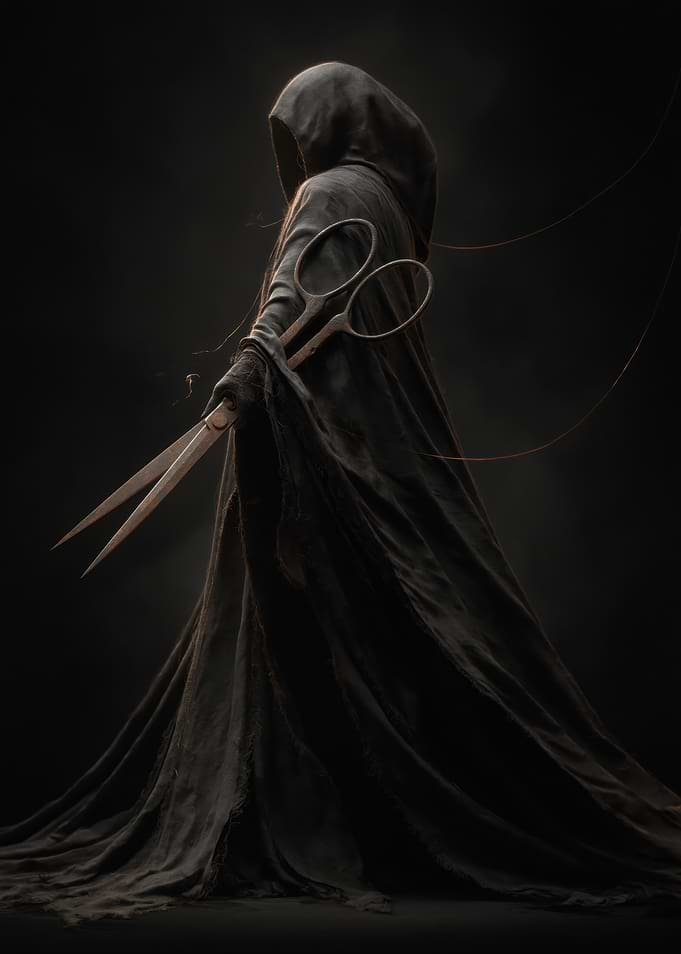 Grim Reaper with Scissors