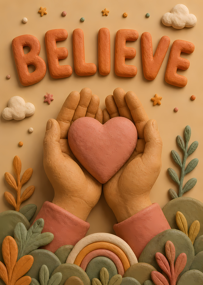 Claymation 'Believe' with Heart and Hands