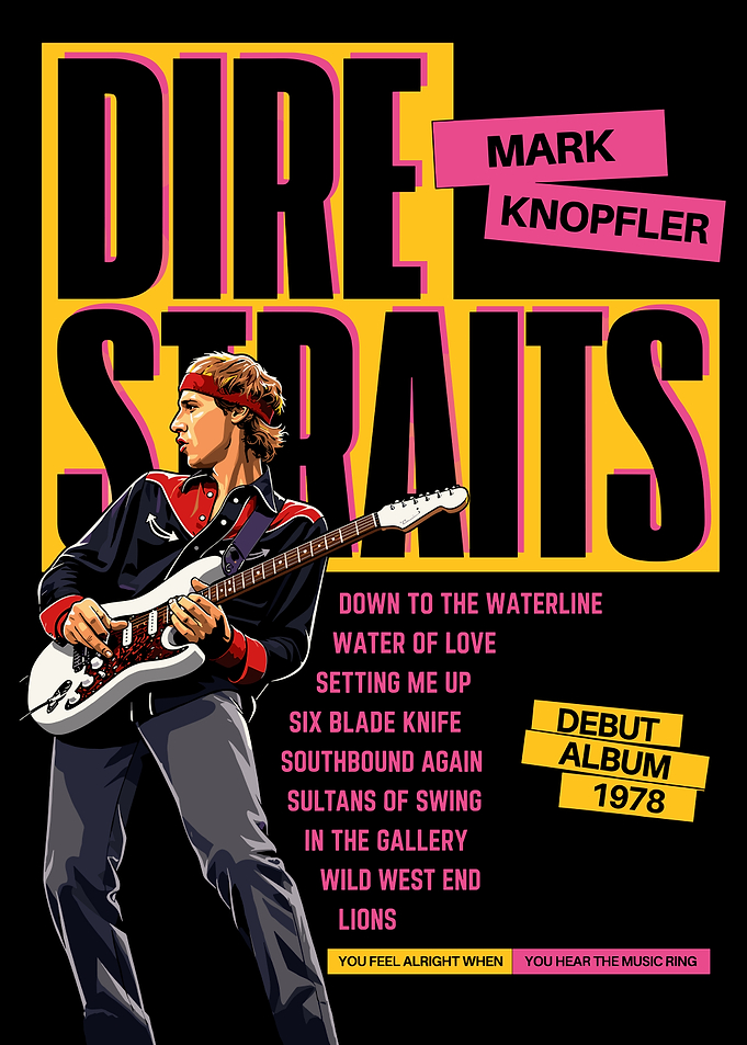 Dire Straits Mark Knopfler Debut Album Poster