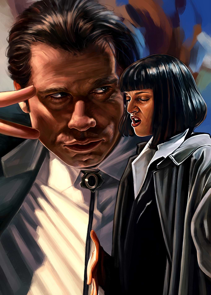 Pulp Fiction Characters Portrait
